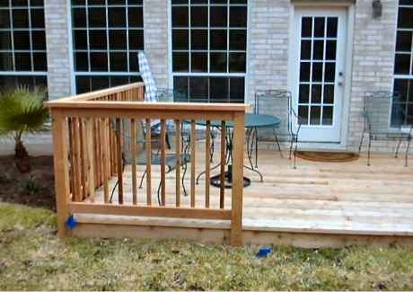 Finished Deck - Railing